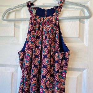 Express Paisley Mini Halter Dress